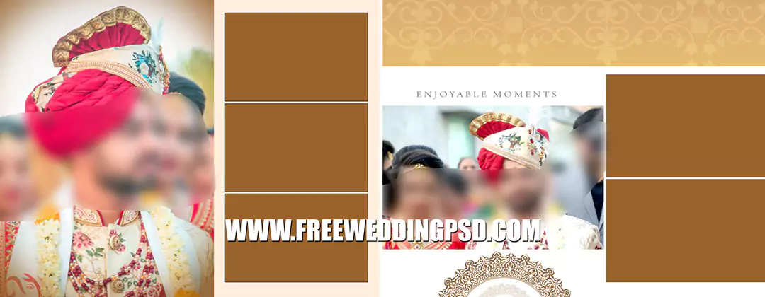 Psd wedding photo album design templates